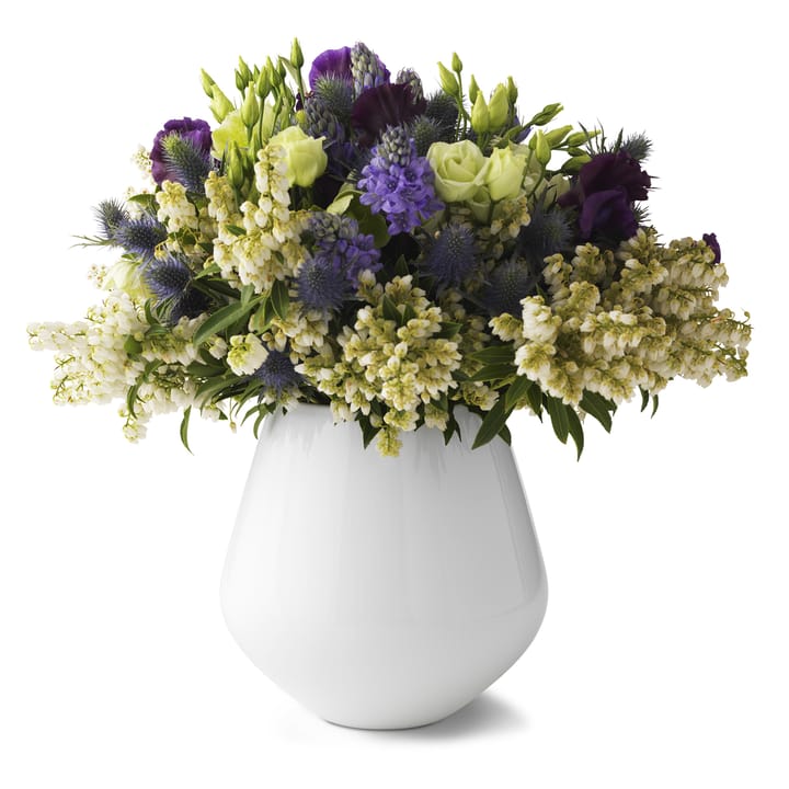 White Fluted vas, 20,5 Royal Copenhagen