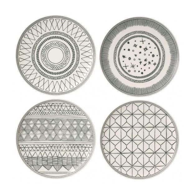 Charcoal Grey tallriksset 4 delar, 4 delar Royal Doulton