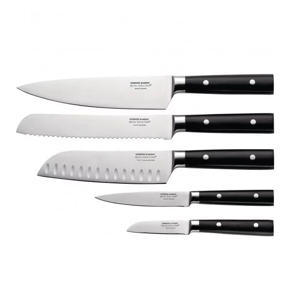 Gordon Ramsey knivblock, 5 delar Royal Doulton