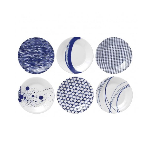 Royal Doulton Pacific tallrik blå 6 delar 16 cm | Skandinavisk Design | Serviser & Startset | Blå