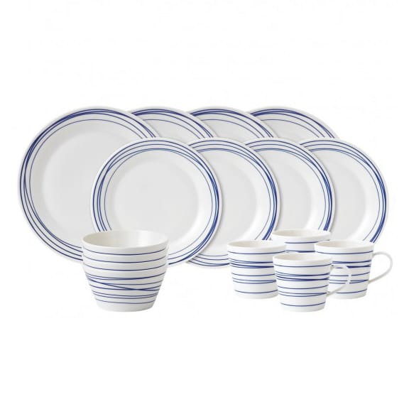 Pacific tallriksset 16 delar, lines Royal Doulton