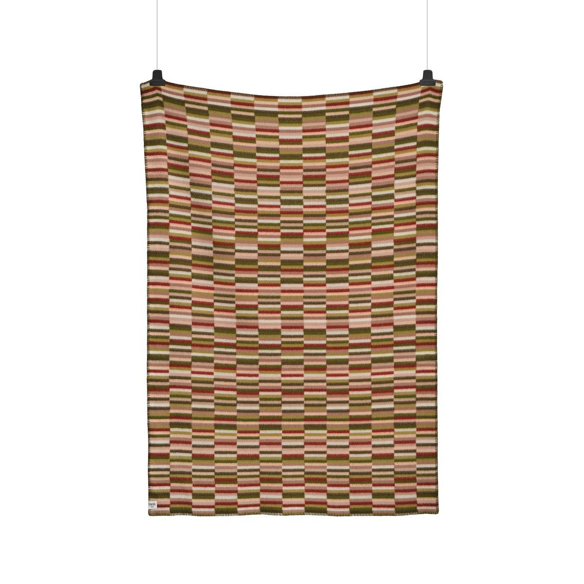 Rros Tweed Ida filt 135x200 cm Olive burgundy | Skandinavisk Design | Ullplädar & Ullfiltar | Multi