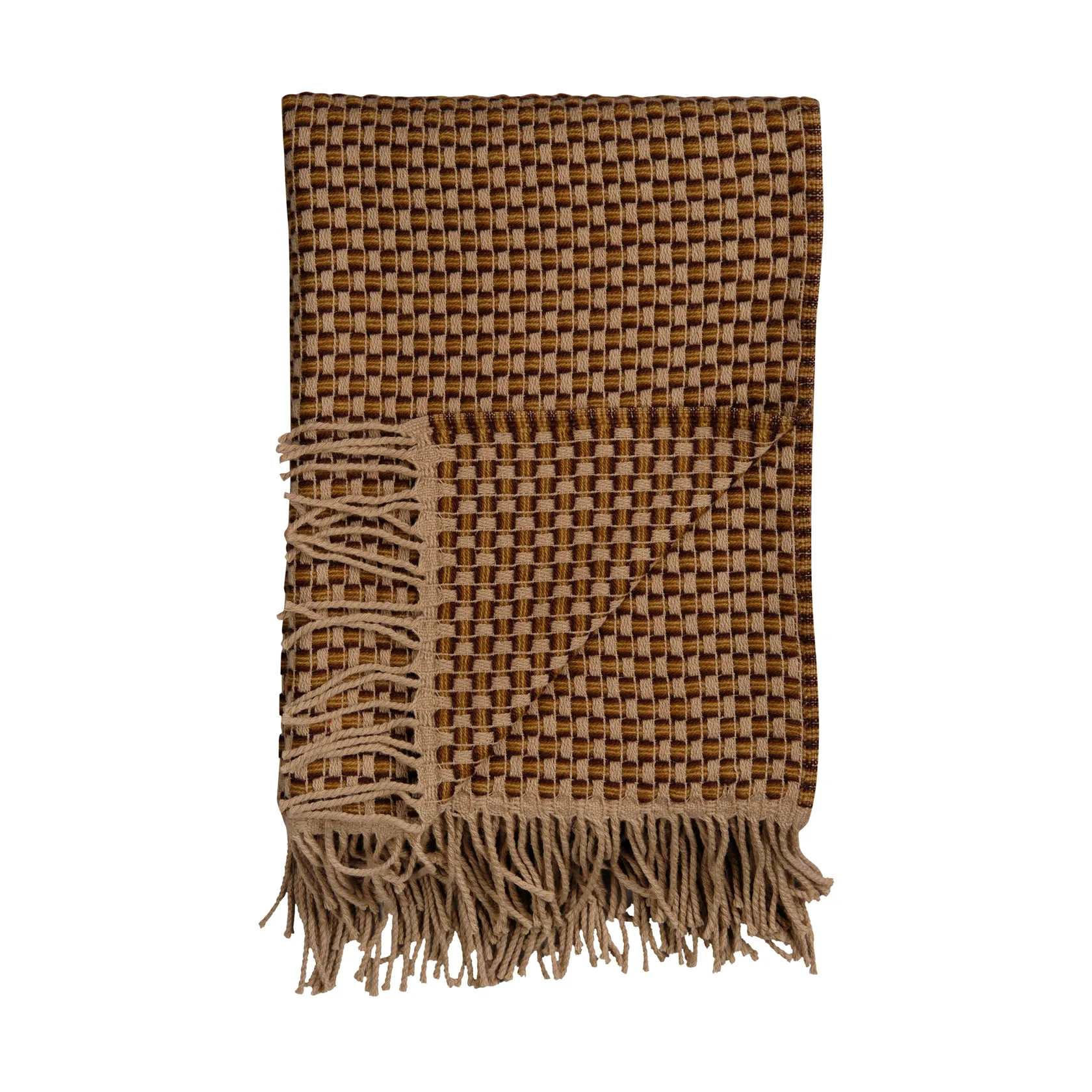 Isak pläd 150x210 cm, Chestnut Røros Tweed