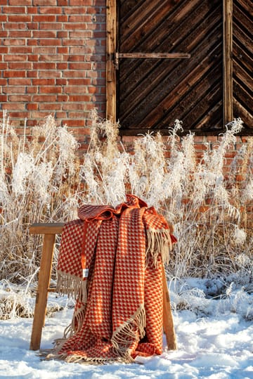 Isak pläd 150x210 cm - Red sumac - Røros Tweed