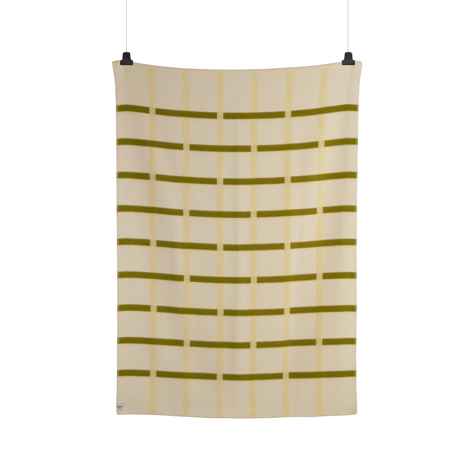 Knut filt 135x200 cm, Lime Røros Tweed