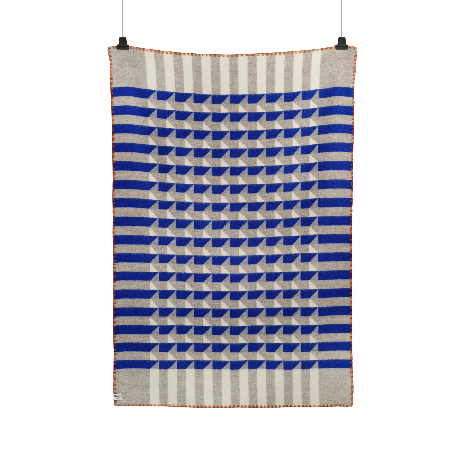 Kvam filt 135x200 cm, Blue Røros Tweed