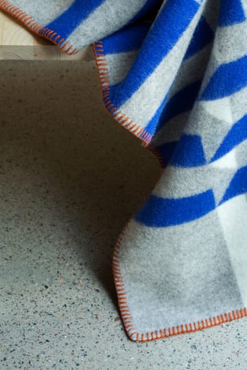 Kvam filt 135x200 cm - Blue - Røros Tweed