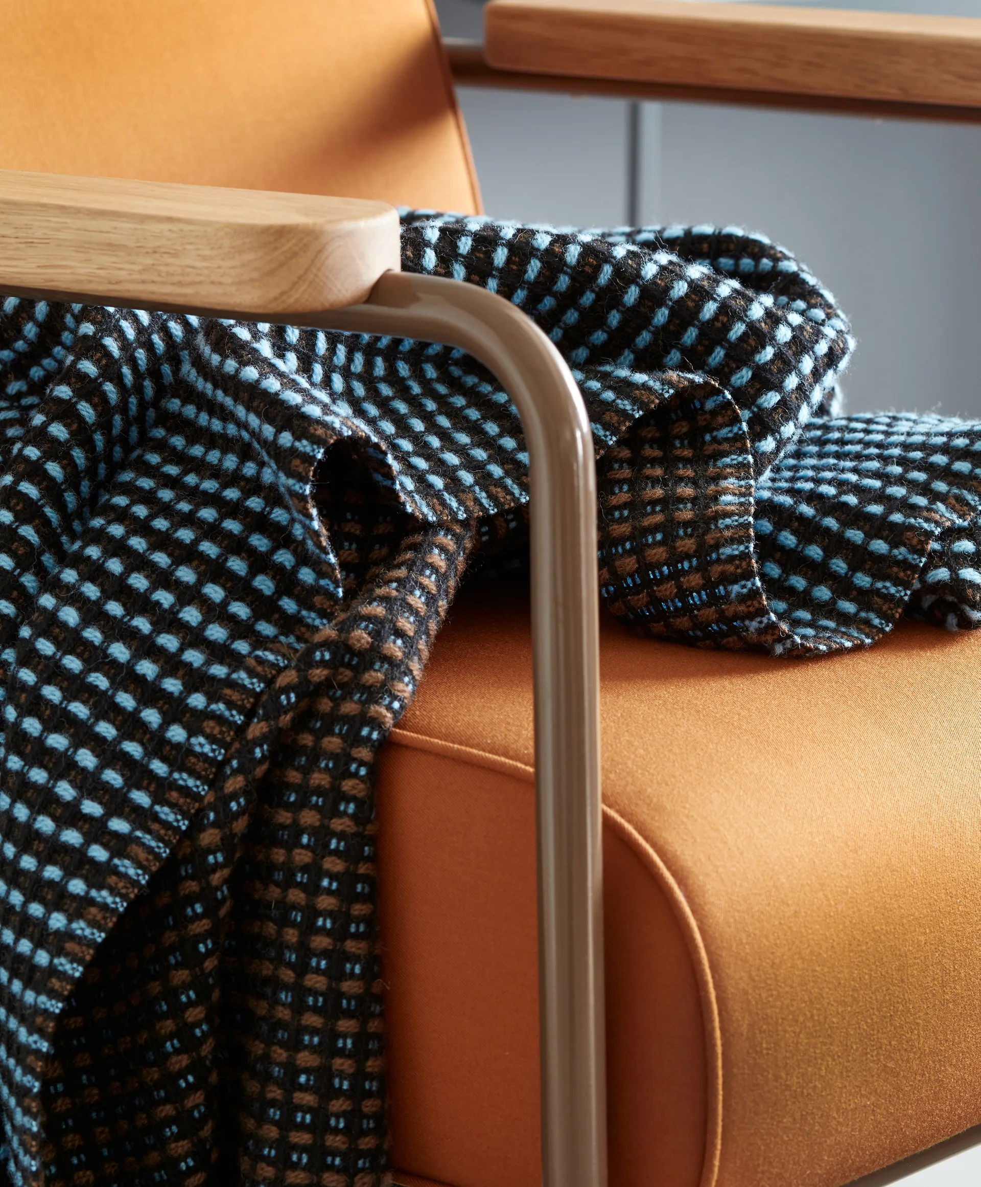 Lofoten pläd 150x210 cm, Blue-mule Røros Tweed