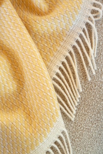 Mello pläd 150x210 cm - Lemon yellow - Røros Tweed
