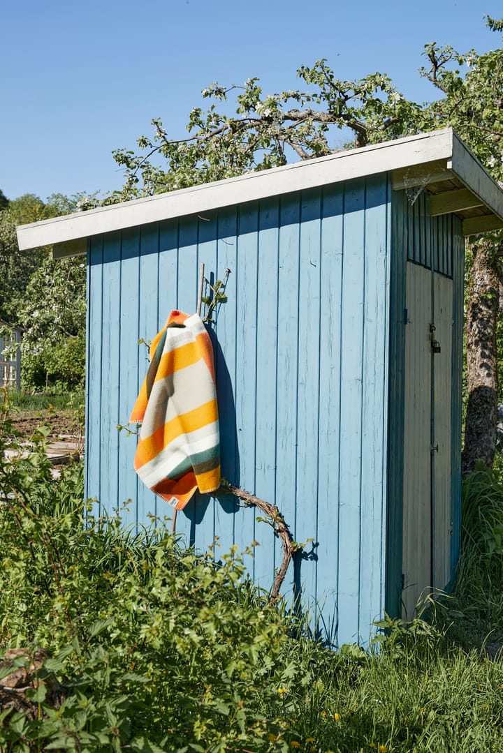Mikkel filt 135x200 cm, Orange Røros Tweed
