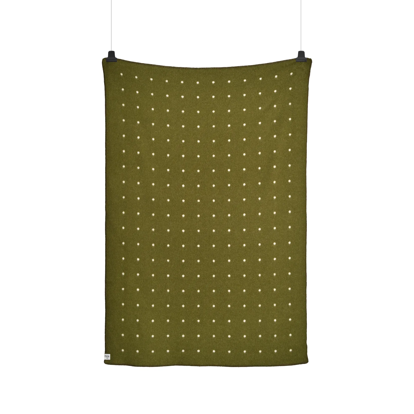 Pastille filt 135x200 cm, Green moss Røros Tweed