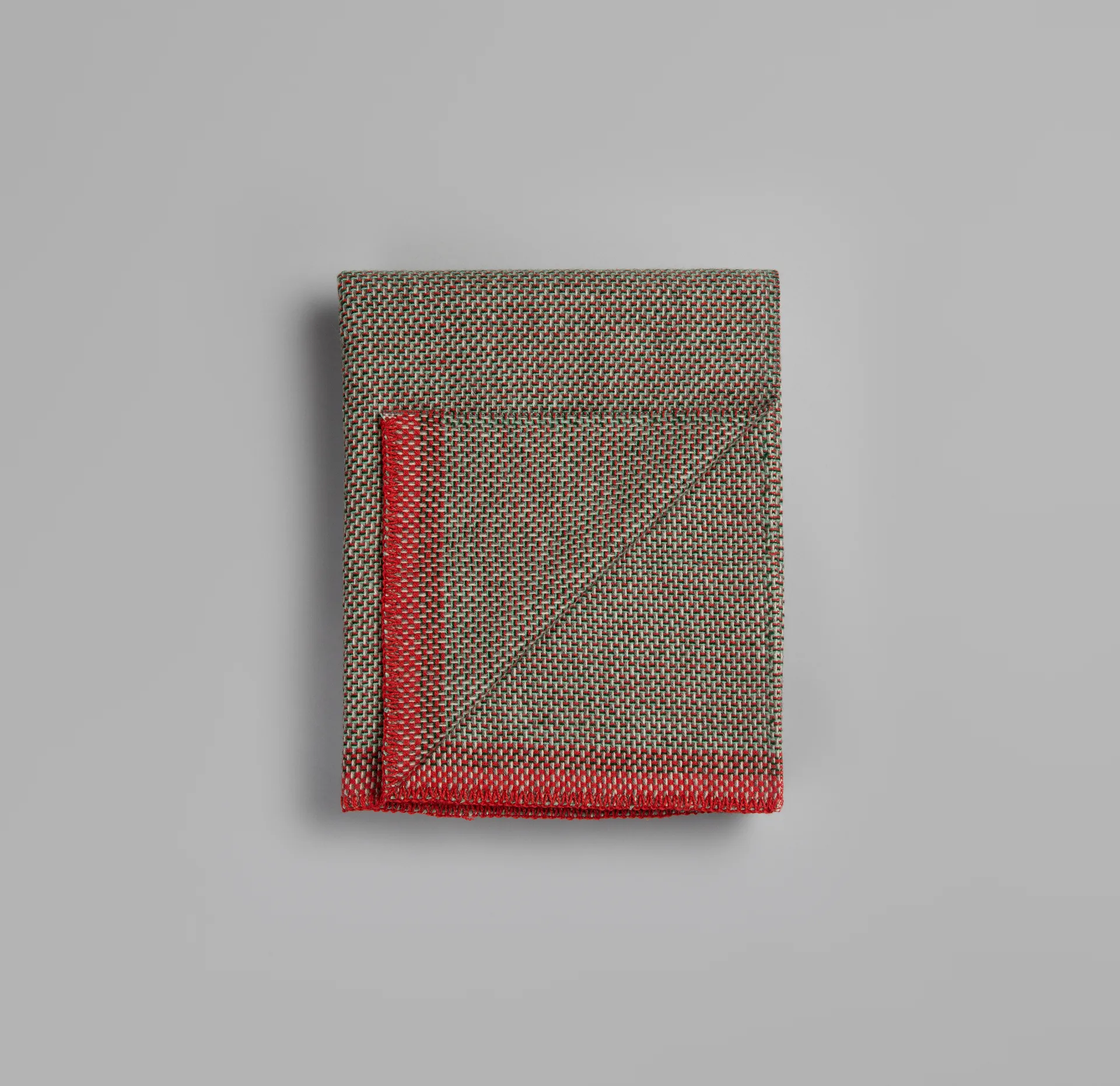 Una filt 150x200 cm, Green-red Røros Tweed