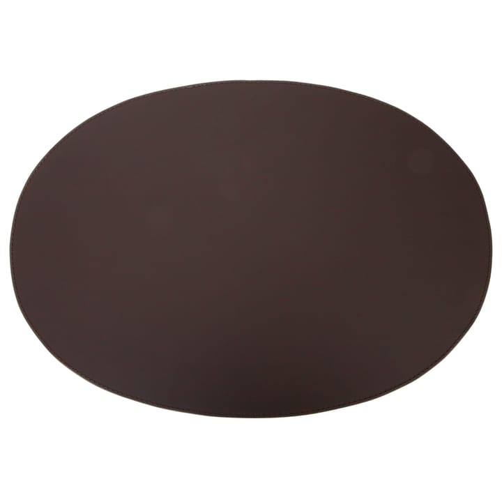 Ørskov bordstablett läder oval 47x34 cm - Chocolate - Ørskov