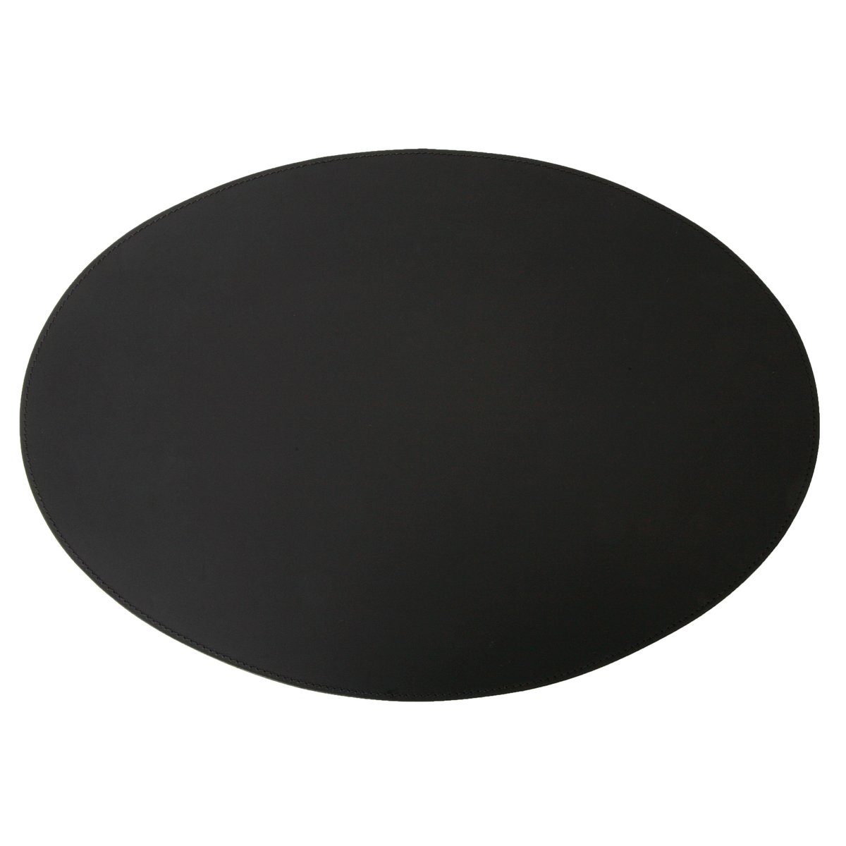 Ørskov bordstablett läder oval 47x34 cm Svart | Skandinavisk Design | Bordstabletter | Svart
