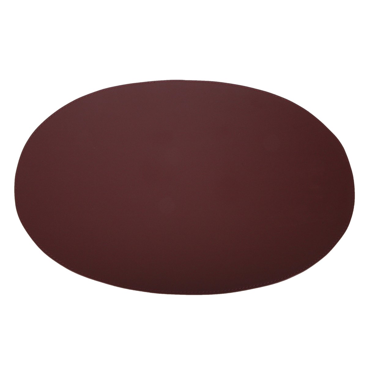 Ørskov bordstablett läder oval bordeaux | Skandinavisk Design | Bordstabletter | Brun
