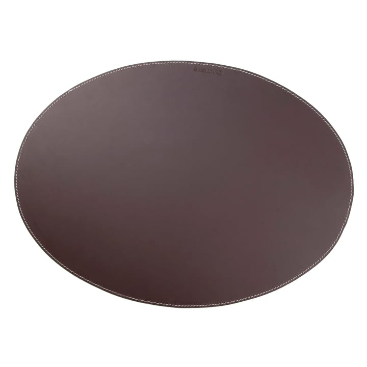 Ørskov bordstablett läder oval - brun - Ørskov