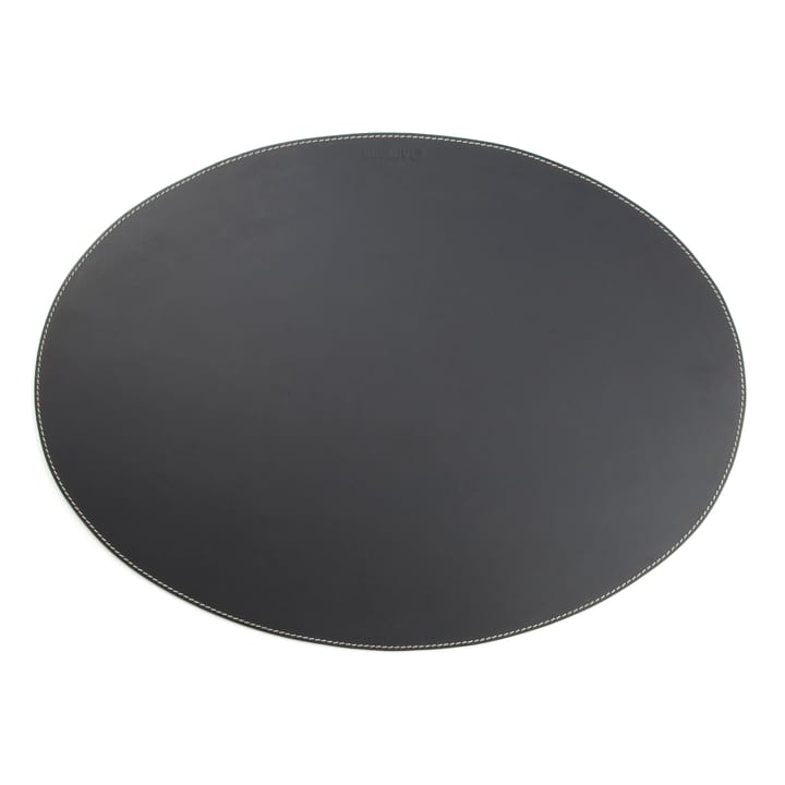Ørskov bordstablett läder oval - svart - Ørskov