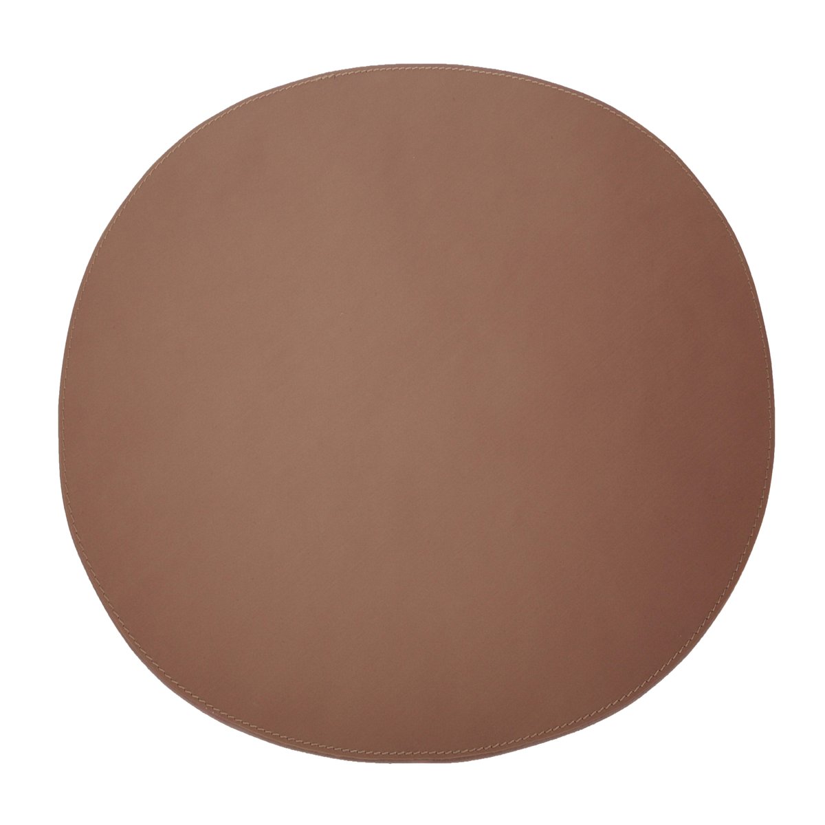 Ørskov bordstablett läder rund cognac | Skandinavisk Design | Bordstabletter | Brun