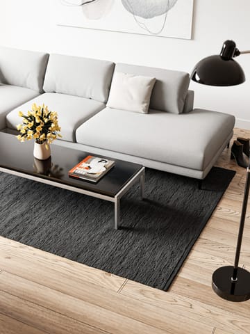 Cotton matta 140x200 cm - Charcoal - Rug Solid
