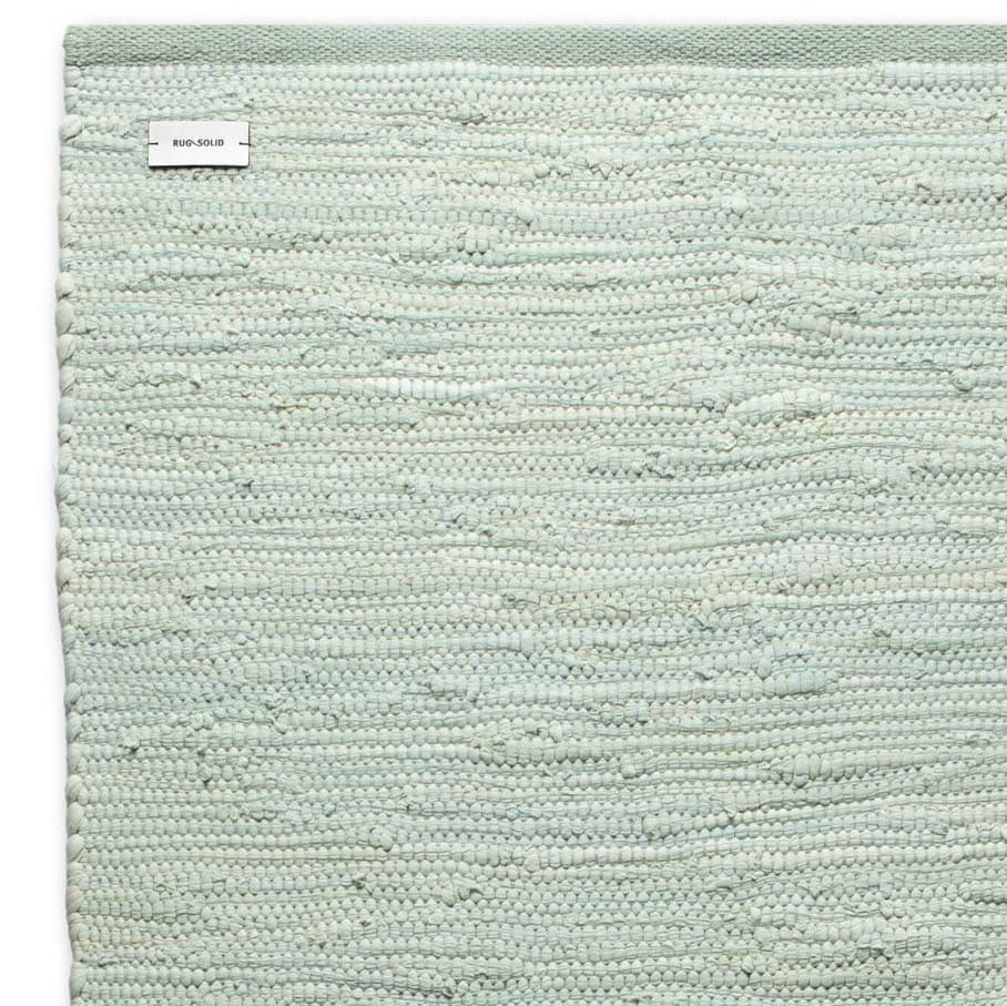 Rug Solid Cotton matta 140x200 cm Mint | Skandinavisk Design | Bomulls- & Trasmattor | Grön