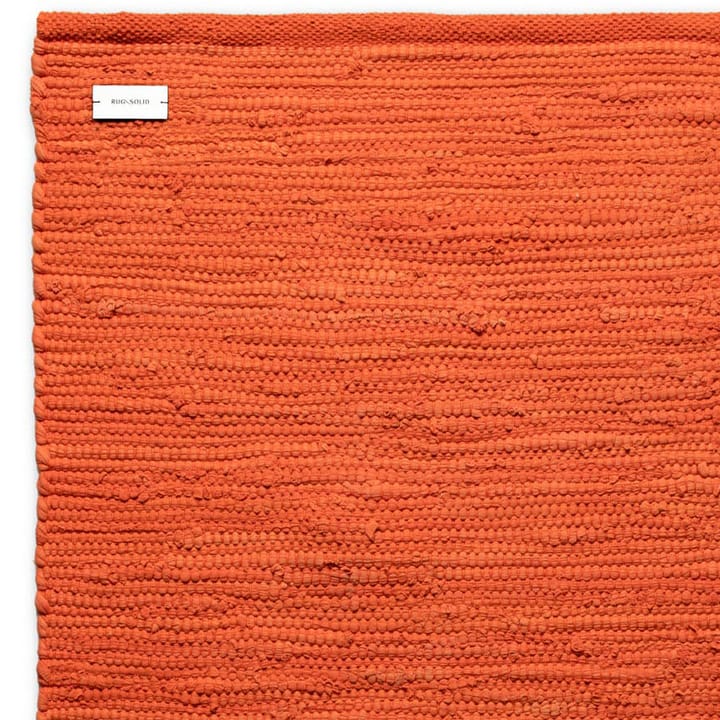 Cotton matta 140x200 cm - Solar orange (orange) - Rug Solid