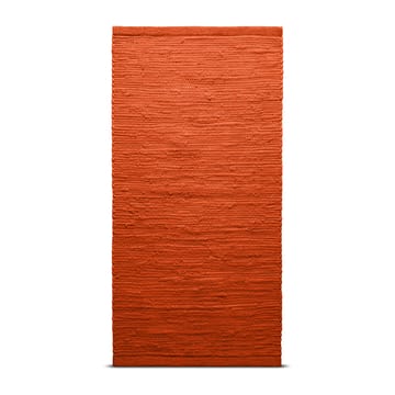 Cotton matta 140x200 cm - Solar orange (orange) - Rug Solid