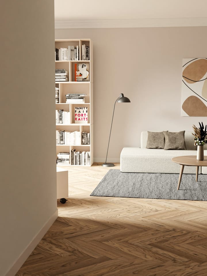 Cotton matta 140x200 cm, Steel grey (grå) Rug Solid