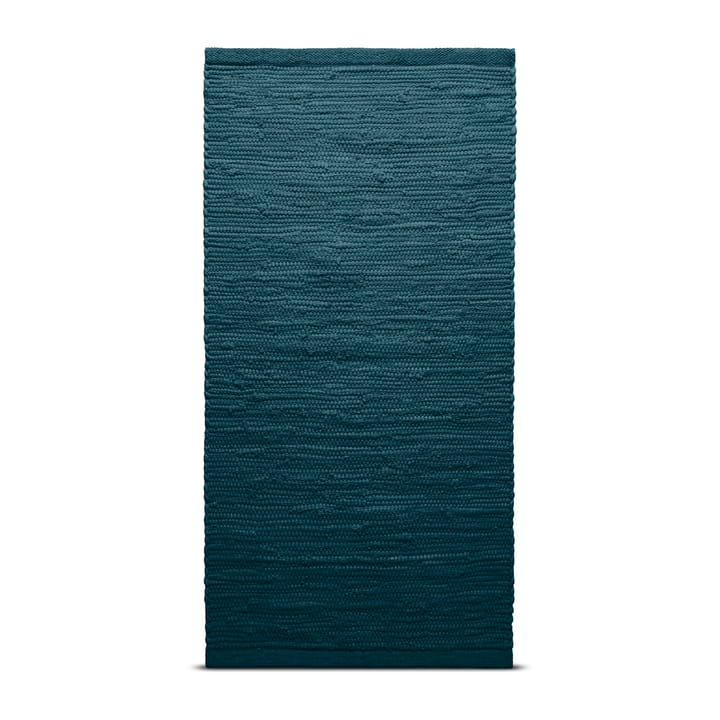 Cotton matta 170x240 cm - petroleum (petrolblå) - Rug Solid