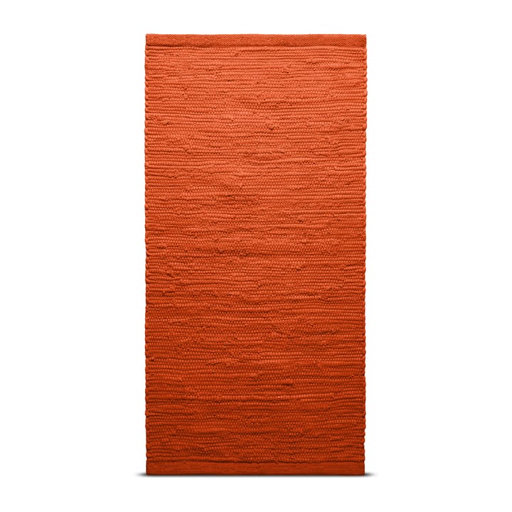 Cotton matta 60x90 cm - Solar orange (orange) - Rug Solid