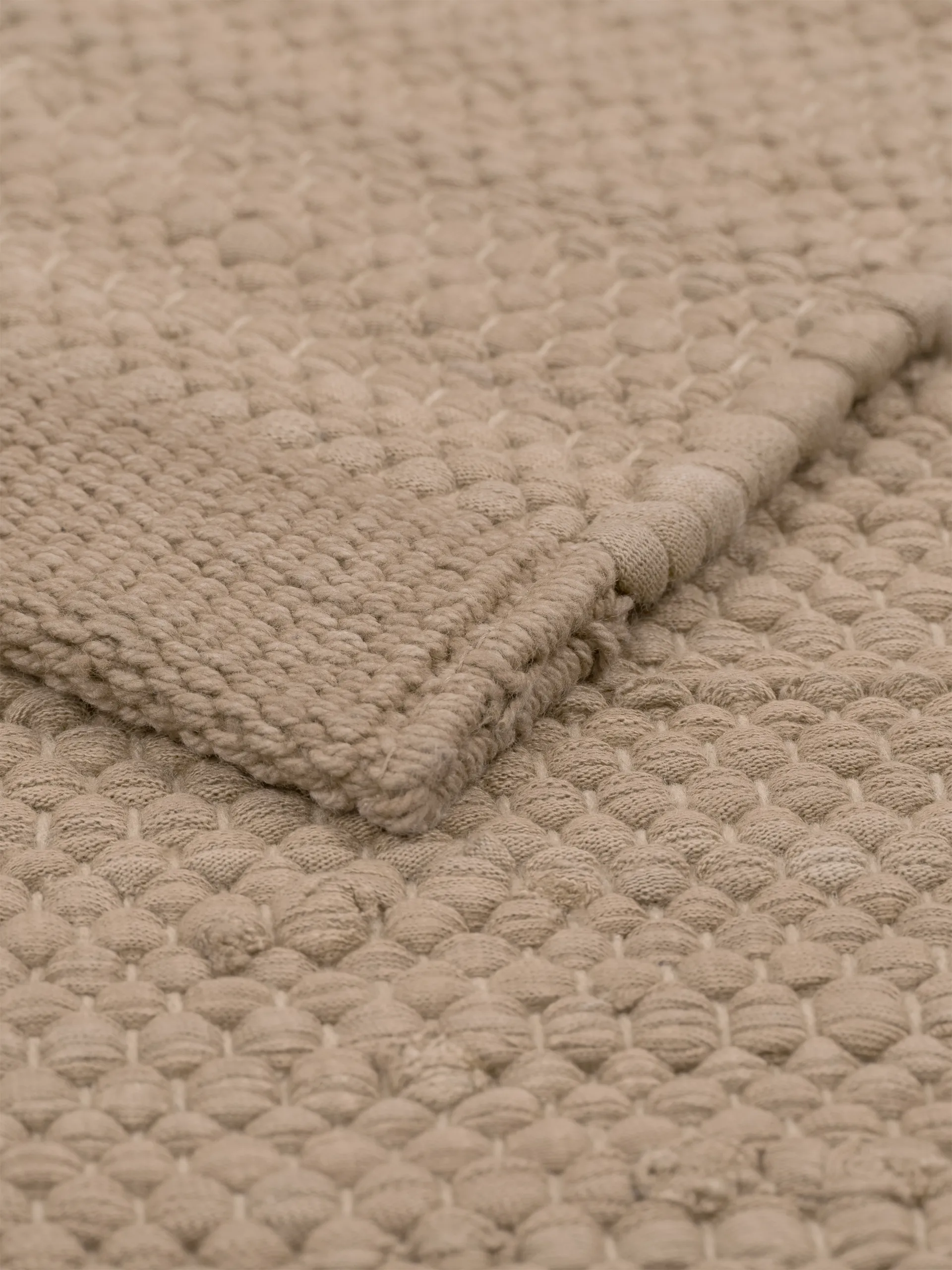 Cotton matta 65x135 cm, Nougat Rug Solid