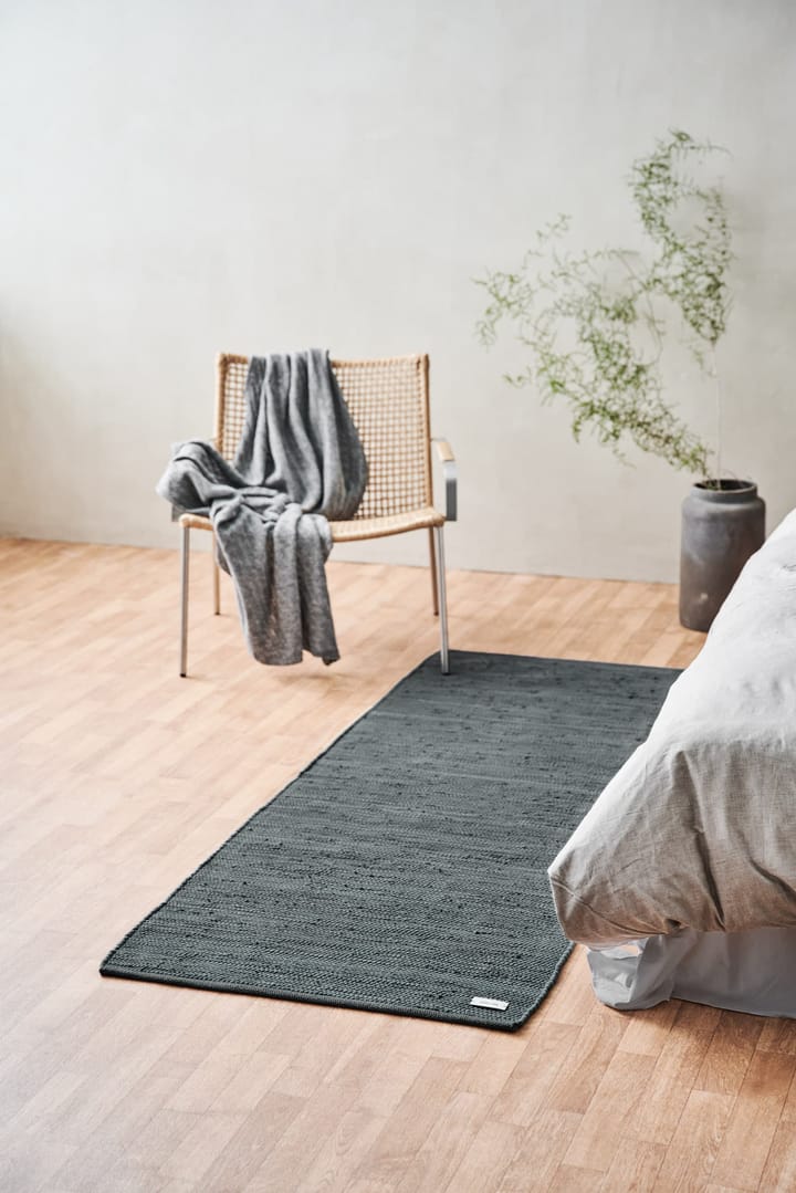 Cotton matta 65x135 cm - Steel grey (grå) - Rug Solid