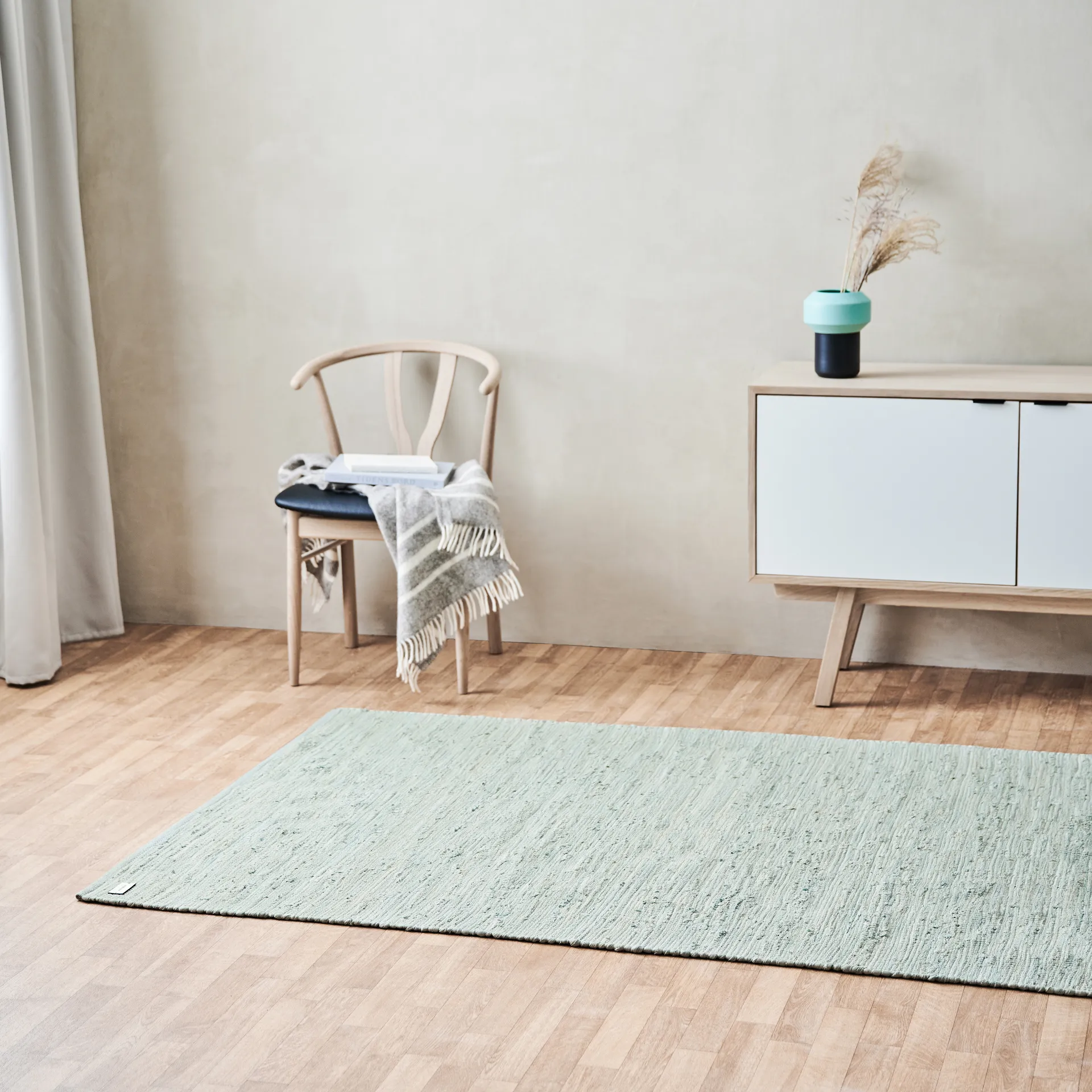 Cotton matta 75x200 cm, Mint Rug Solid