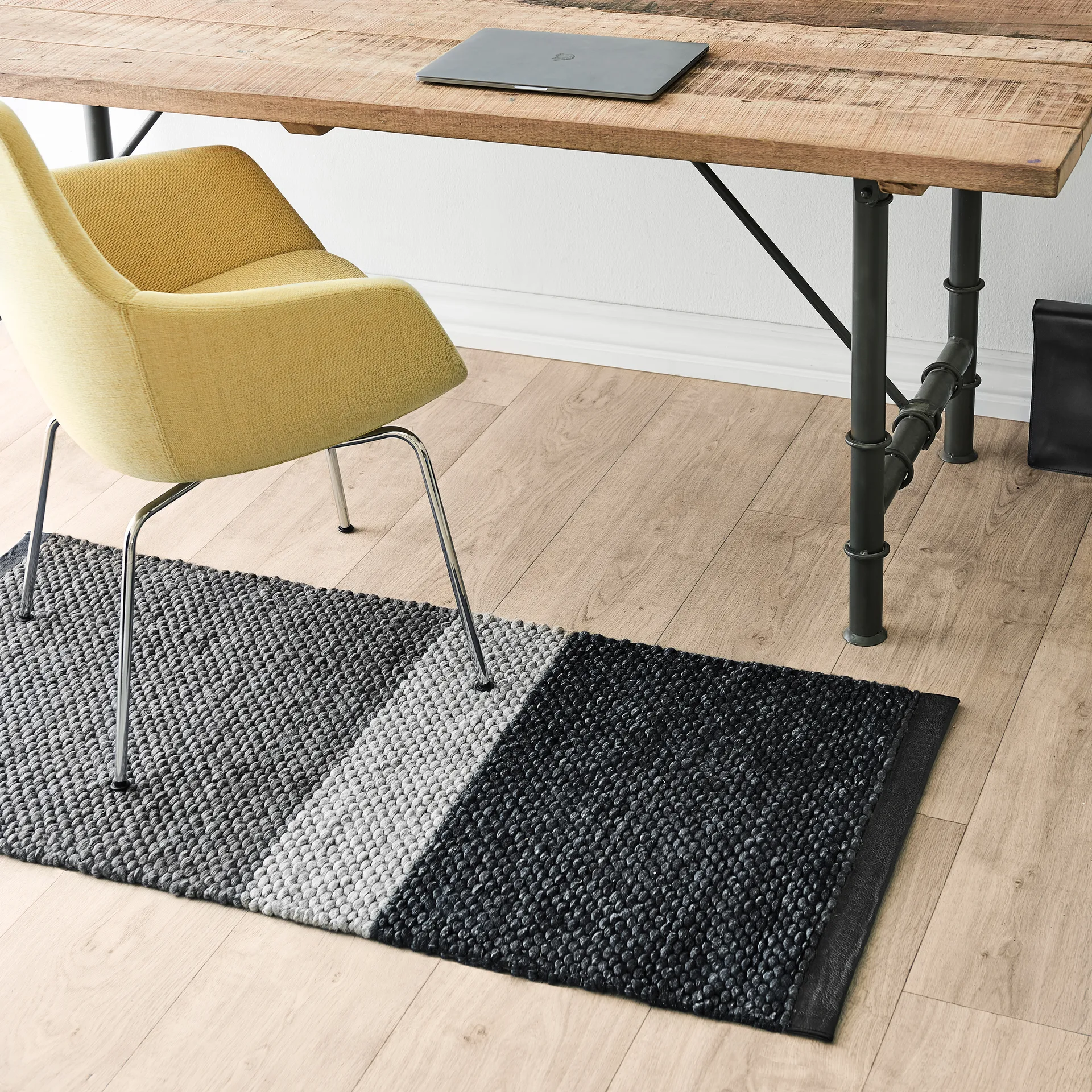 Landscape ullmatta 65x135 cm, Gravel Rug Solid