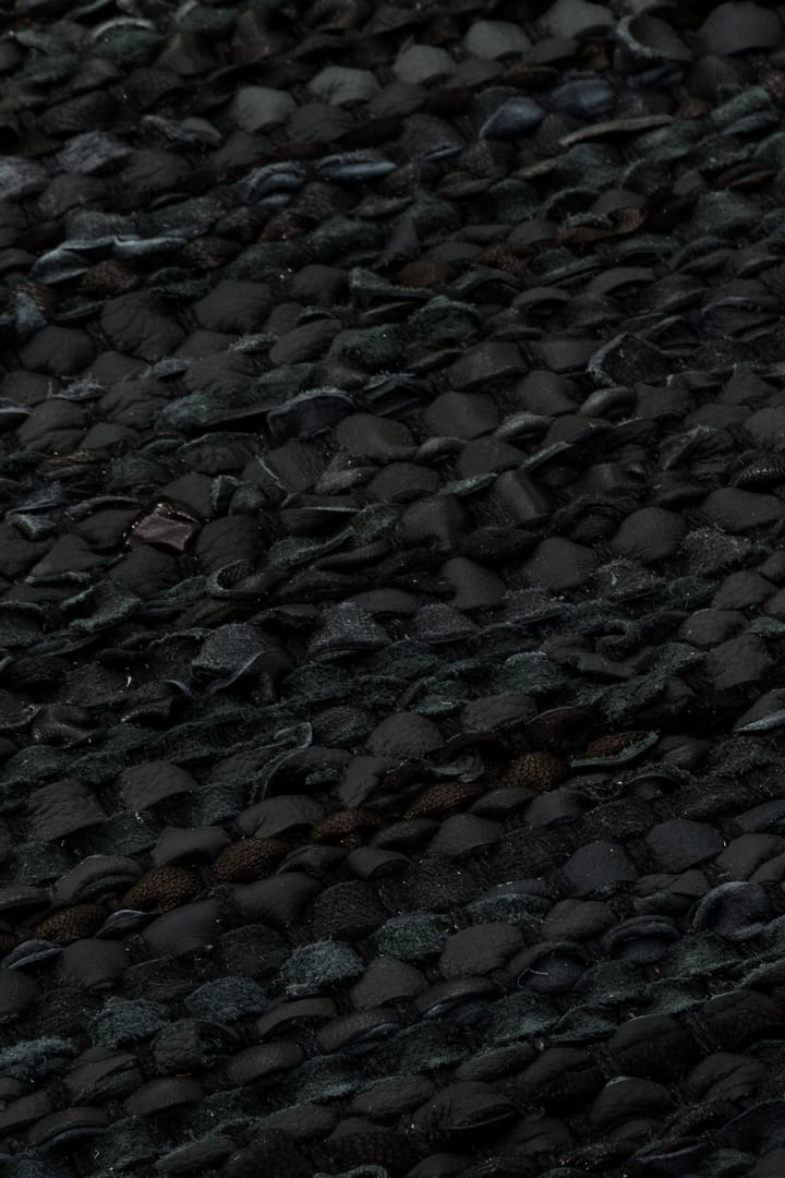 Leather matta 140x200 cm, black (svart) Rug Solid