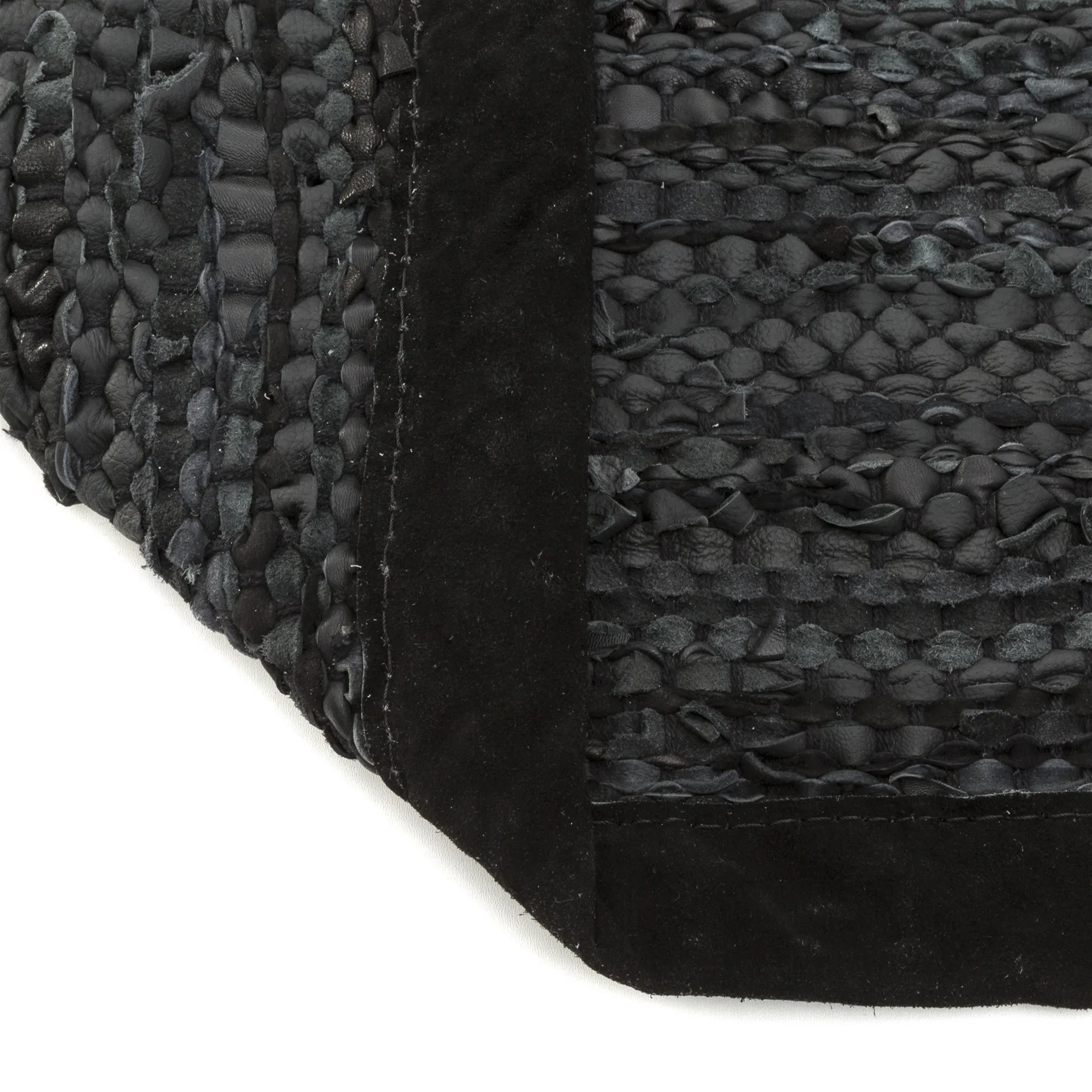 Leather matta 140x200 cm, black (svart) Rug Solid