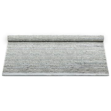 Leather matta 140x200 cm - light grey (ljusgrå) - Rug Solid