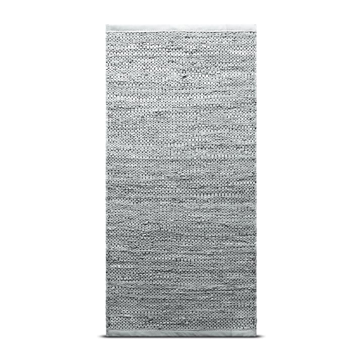 Leather matta 140x200 cm - light grey (ljusgrå) - Rug Solid