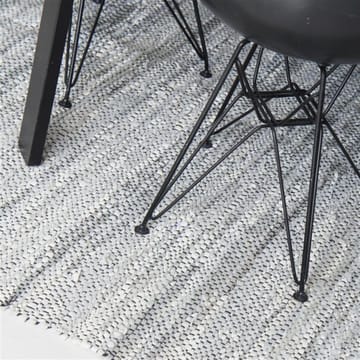 Leather matta 140x200 cm - light grey (ljusgrå) - Rug Solid