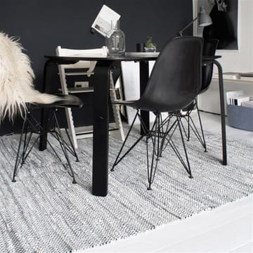 Leather matta 140x200 cm - light grey (ljusgrå) - Rug Solid