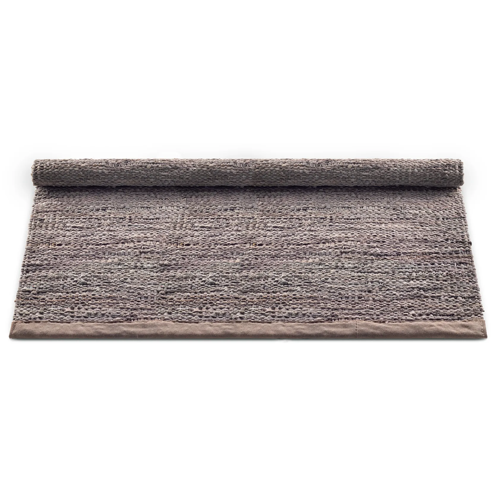 Leather matta 140x200 cm, Wood (brun) Rug Solid