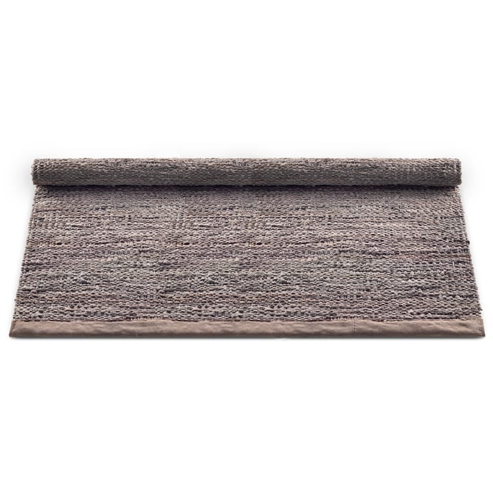 Leather matta 140x200 cm - Wood (brun) - Rug Solid