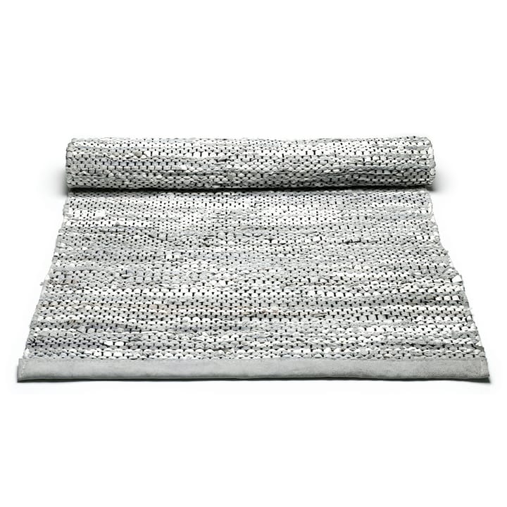 Leather matta 170x240 cm, light grey (ljusgrå) Rug Solid