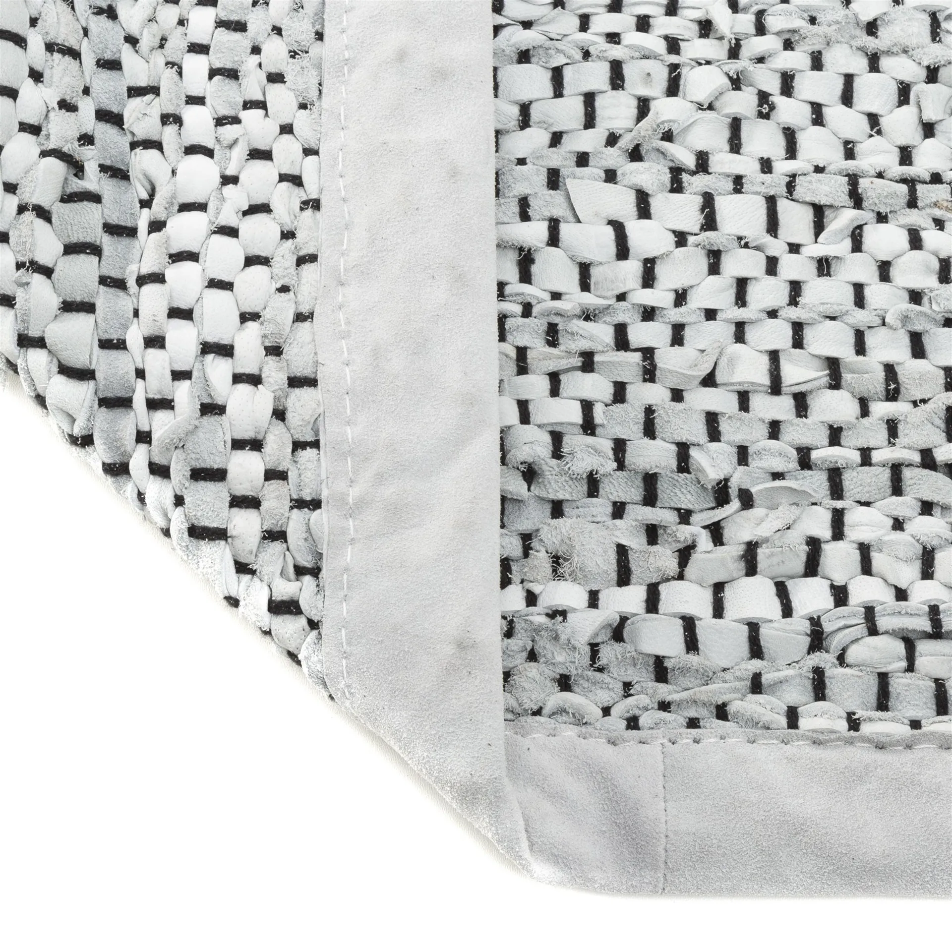Leather matta 170x240 cm, light grey (ljusgrå) Rug Solid