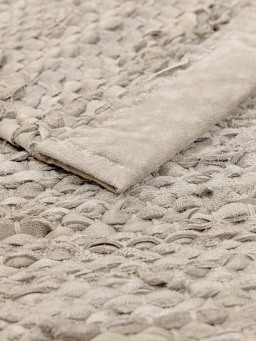Leather matta 200x300 cm - beige - Rug Solid