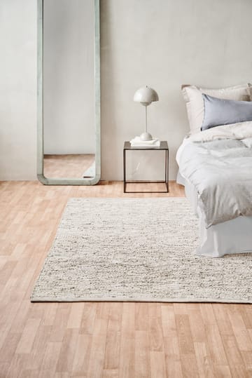 Leather matta 200x300 cm - beige - Rug Solid