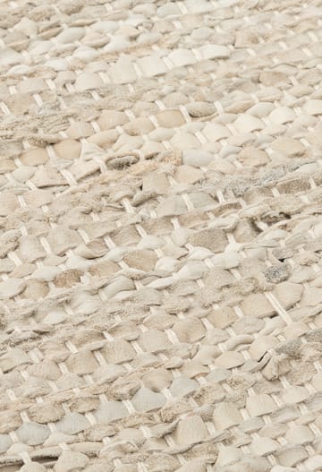Leather matta 200x300 cm - beige - Rug Solid