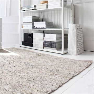 Leather matta 200x300 cm - beige - Rug Solid