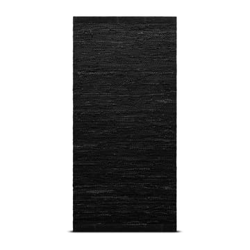 Leather matta 60x90 cm - black (svart) - Rug Solid