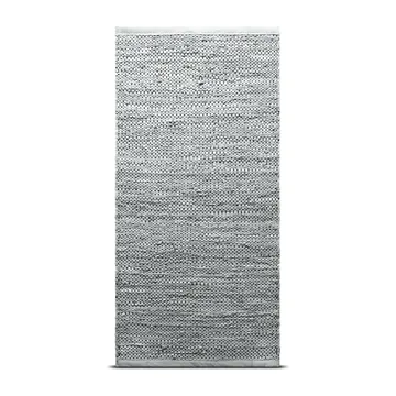 Leather matta 60x90 cm - light grey (ljusgrå) - Rug Solid