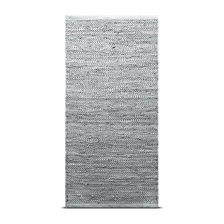 Leather matta 60x90 cm - light grey (ljusgrå) - Rug Solid